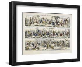 Imagerie nouvelle. Les vendanges-null-Framed Premium Giclee Print