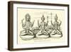 Images of Brahma, Vishnu, and Siva-null-Framed Giclee Print