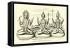 Images of Brahma, Vishnu, and Siva-null-Framed Stretched Canvas