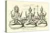 Images of Brahma, Vishnu, and Siva-null-Stretched Canvas