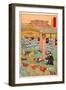 Images of the Fifteen Ashikaga Shoguns at the Toji-In in Kyoto-Kyosai Kawanabe-Framed Giclee Print