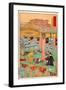 Images of the Fifteen Ashikaga Shoguns at the Toji-In in Kyoto-Kyosai Kawanabe-Framed Giclee Print