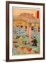 Images of the Fifteen Ashikaga Shoguns at the Toji-In in Kyoto-Kyosai Kawanabe-Framed Giclee Print