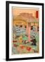 Images of the Fifteen Ashikaga Shoguns at the Toji-In in Kyoto-Kyosai Kawanabe-Framed Giclee Print