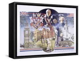 Images Relating to Winston Churchill Memorial Library, St Mary Aldermanbury, London, 1989-null-Framed Stretched Canvas