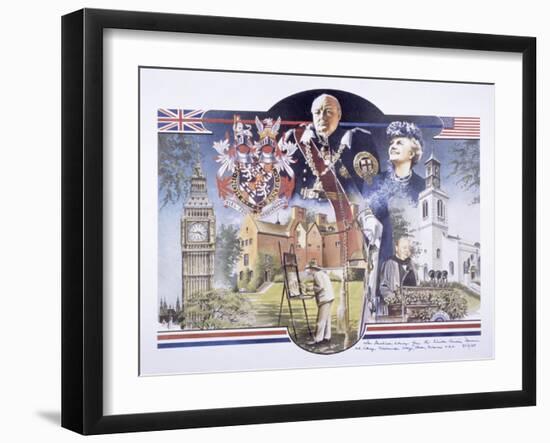 Images Relating to Winston Churchill Memorial Library, St Mary Aldermanbury, London, 1989-null-Framed Giclee Print