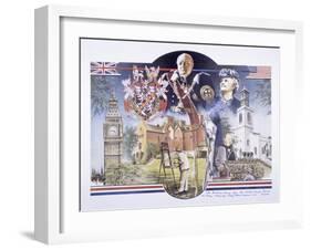 Images Relating to Winston Churchill Memorial Library, St Mary Aldermanbury, London, 1989-null-Framed Giclee Print