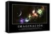 Imaginación. Cita Inspiradora Y Póster Motivacional-null-Framed Stretched Canvas