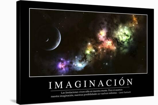 Imaginación. Cita Inspiradora Y Póster Motivacional-null-Stretched Canvas