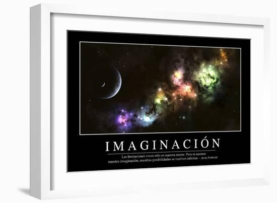 Imaginación. Cita Inspiradora Y Póster Motivacional-null-Framed Photographic Print