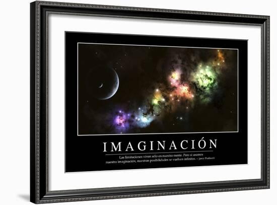 Imaginación. Cita Inspiradora Y Póster Motivacional-null-Framed Photographic Print