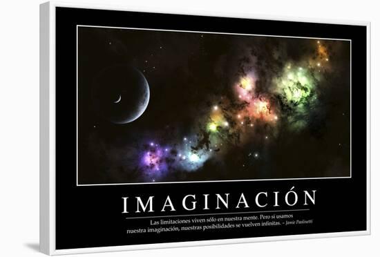 Imaginación. Cita Inspiradora Y Póster Motivacional-null-Framed Photographic Print