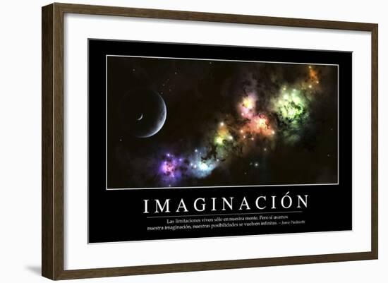 Imaginación. Cita Inspiradora Y Póster Motivacional-null-Framed Photographic Print