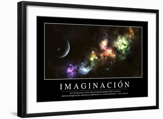 Imaginación. Cita Inspiradora Y Póster Motivacional-null-Framed Photographic Print