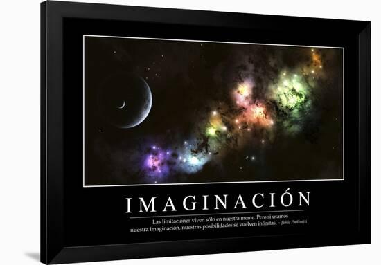 Imaginación. Cita Inspiradora Y Póster Motivacional-null-Framed Photographic Print