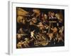 Imaginary Animals and Dwarfs Fighting, Drinking and Carousing-Faustino Bocchi-Framed Giclee Print