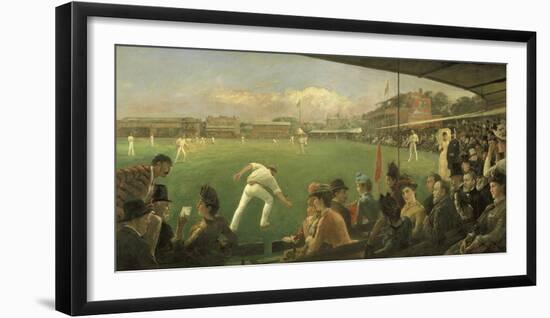 Imaginary Cricket Match, England versus Australia, 1886-Sir Robert Staples-Framed Premium Giclee Print