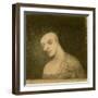 Imaginary Figure, C.1881 (Chalk & Charcoal on Paper)-Odilon Redon-Framed Giclee Print