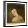 Imaginary Figure, C.1881 (Chalk & Charcoal on Paper)-Odilon Redon-Framed Giclee Print