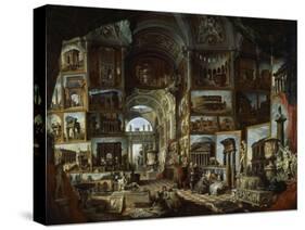 Imaginary Gallery of Views of Ancient Rome, Ca 1756-Giovanni Paolo Pannini-Stretched Canvas