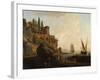 Imaginary Landscape, Italian Harbour Scene, 1746-Claude Joseph Vernet-Framed Giclee Print