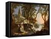 Imaginary Landscape: the River-Jacques, de Lajoue-Framed Stretched Canvas