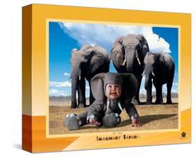 Imaginary Safari, Elephant-Tom Arma-Stretched Canvas