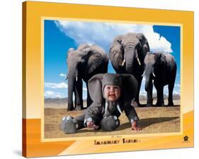 Imaginary Safari, Elephant-Tom Arma-Stretched Canvas