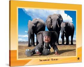 Imaginary Safari, Elephant-Tom Arma-Stretched Canvas