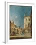 Imaginary View of a Venetian Square or Campo, c.1780-Francesco Guardi-Framed Giclee Print