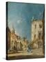 Imaginary View of a Venetian Square or Campo, c.1780-Francesco Guardi-Stretched Canvas