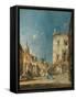 Imaginary View of a Venetian Square or Campo, c.1780-Francesco Guardi-Framed Stretched Canvas