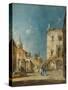 Imaginary View of a Venetian Square or Campo, c.1780-Francesco Guardi-Stretched Canvas