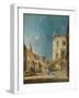 Imaginary View of a Venetian Square or Campo, c.1780-Francesco Guardi-Framed Giclee Print