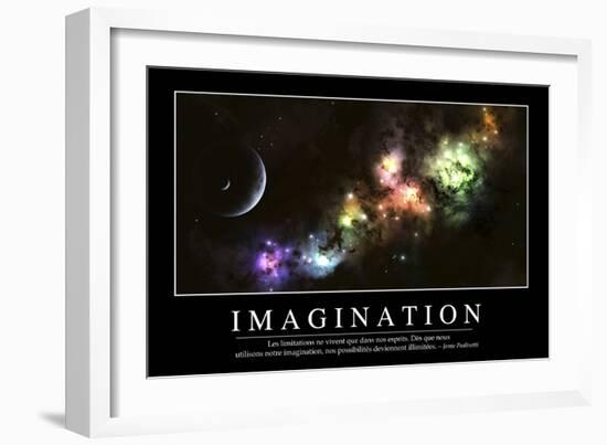 Imagination: Citation Et Affiche D'Inspiration Et Motivation-null-Framed Photographic Print