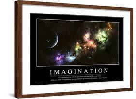 Imagination: Citation Et Affiche D'Inspiration Et Motivation-null-Framed Photographic Print