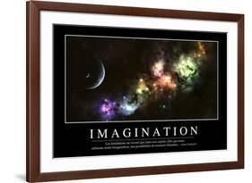 Imagination: Citation Et Affiche D'Inspiration Et Motivation-null-Framed Photographic Print