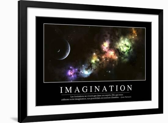 Imagination: Citation Et Affiche D'Inspiration Et Motivation-null-Framed Photographic Print