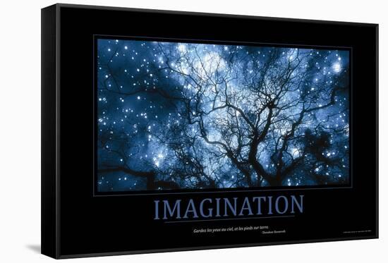 Imagination (French Translation)-null-Framed Stretched Canvas