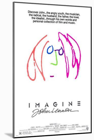 Imagine John Lennon-null-Mounted Poster