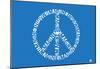 Imagine Peace Text Poster-null-Mounted Poster