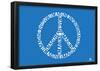 Imagine Peace Text Poster-null-Framed Poster