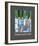 Imagine Tomorrows World (blue)-Friedensreich Hundertwasser-Framed Art Print