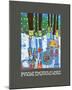 Imagine Tomorrows World (blue)-Friedensreich Hundertwasser-Mounted Art Print