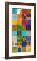 Imagine-null-Framed Art Print