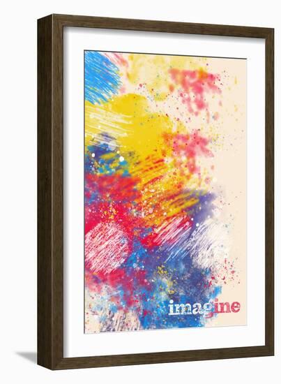 Imagine-null-Framed Art Print