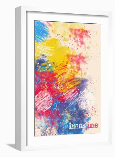 Imagine-null-Framed Art Print