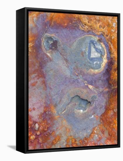 Imagined Face in Slate, Easdale, Scotland, UK-Niall Benvie-Framed Stretched Canvas