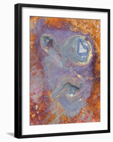 Imagined Face in Slate, Easdale, Scotland, UK-Niall Benvie-Framed Photographic Print