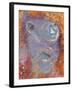 Imagined Face in Slate, Easdale, Scotland, UK-Niall Benvie-Framed Photographic Print